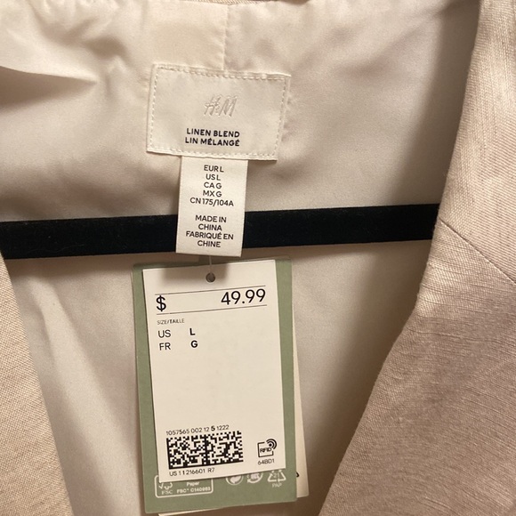 Linen blend blazer - Picture 3 of 3